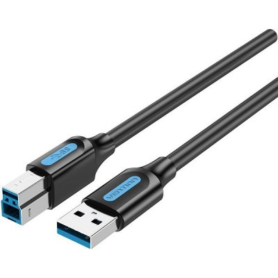 Vention COOBF USB 3.0 Male to USB-B Male Printer, 1m, černý – Zboží Mobilmania
