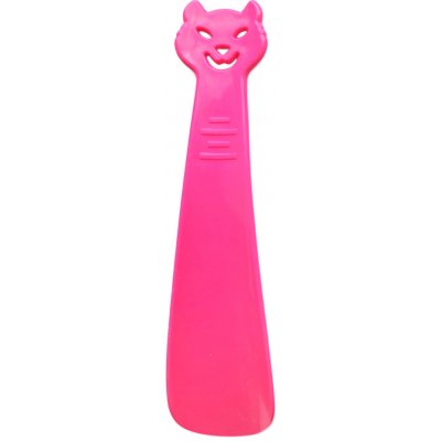 Obouvací lžíce Buble plastová 18 cm kočka růžová – Zboží Dáma