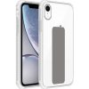 Pouzdro a kryt na mobilní telefon Apple Cadorabo Ochranné pouzdro pro Apple iPhone XR Šedá Case TPU Silicone Case Cover Stand Function