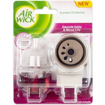 Air Wick electric osvěžovač vzduchu jemný satén a měsíční lilie 19 ml