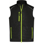 James & Nicholson JN 1822 pánská vesta černá žlutá neon – Zboží Dáma