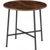 Jídelní stůl tectake jídelní stůl Ennis 80x76cm - Industriální dřevo tmavé, rustikální