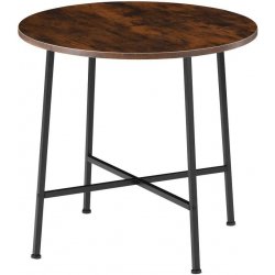 tectake jídelní stůl Ennis 80x76cm - Industriální dřevo tmavé, rustikální