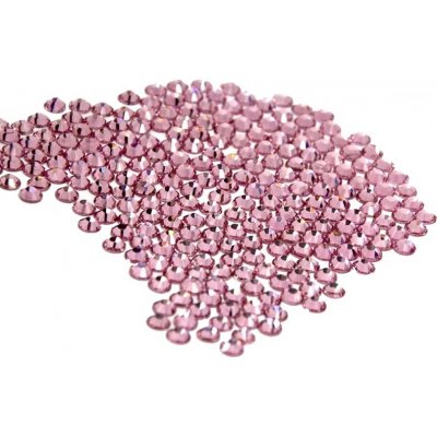 Broušené kamínky na nehty SS6 se Swarovski efektem LIGHT ROSE 2 mm 20 ks – Zboží Mobilmania