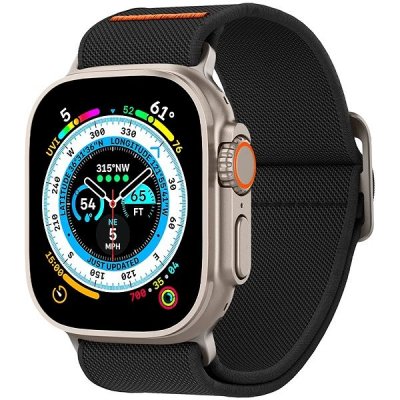 Spigen Lite Fit Ultra Black Apple Watch 49mm/45mm/44mm/42mm AMP05983 – Zboží Živě