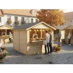 nejzahradnidomek.cz Dřevěný prodejní stánek 1 2,8 × 2,8 m, natur – Hledejceny.cz