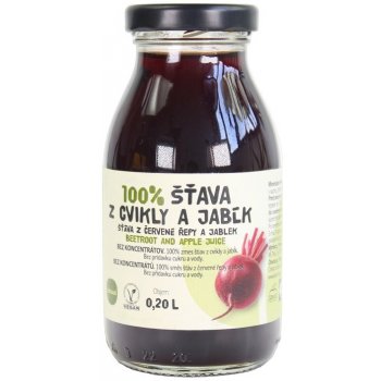 Zdravo Organic Šťáva řepa - jablko 100% 200 ml