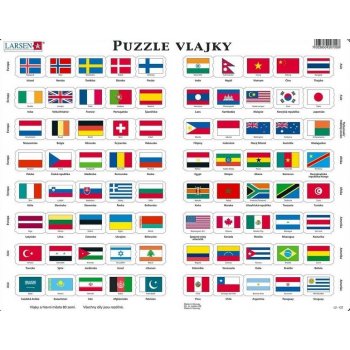 Larsen Vlajky světa 80 dílků