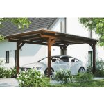 Konsta Přístřešek na auto 304 x 500 cm ořech – Hledejceny.cz