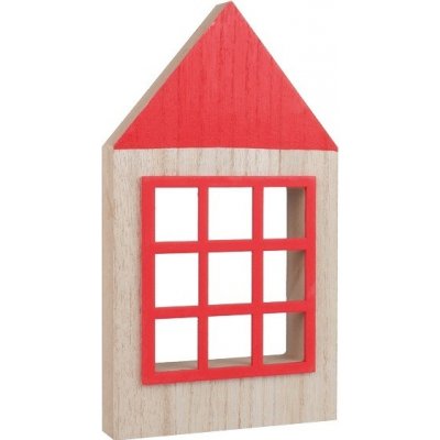 Anděl Přerov Dům s červenou okenicí na postavení 11 x 20 cm – Hledejceny.cz