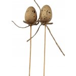 Dřevěné vejce natural zápich - 4 cm, sada 12 ks – Hledejceny.cz