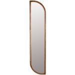 White Label Hnědé dřevěné závěsné zrcadlo Nyko 120 x 28 cm – Hledejceny.cz