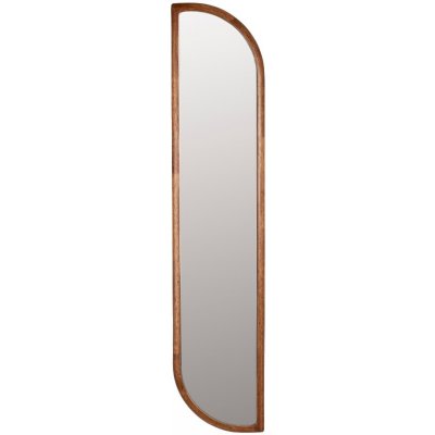 White Label Hnědé dřevěné závěsné zrcadlo Nyko 120 x 28 cm – Hledejceny.cz