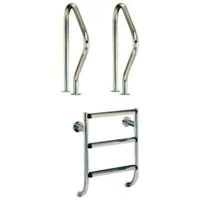 VÁGNER POOL žebřík dvoudílný 3 stupně (AISI 316) – HobbyKompas.cz