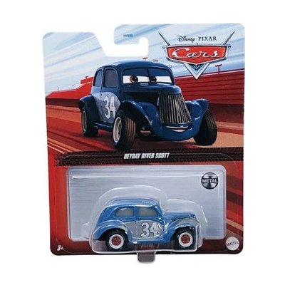 Mattel Mattel Výběr vozidel Závodní styl | Disney Cars | The Cast Car | Typ:Heyday River Scott 1:55 – Zbozi.Blesk.cz