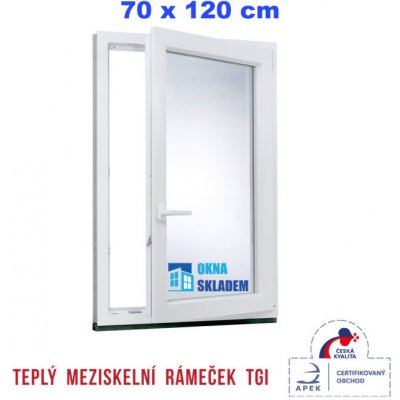 ERKADO 70 x 120 cm bílé otevíravé i sklopné pravé – HobbyKompas.cz