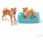 Schleich 42479 Shiba Inu štěně s matkou – Zboží Mobilmania