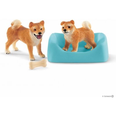 Schleich 42479 Shiba Inu štěně s matkou – Zbozi.Blesk.cz