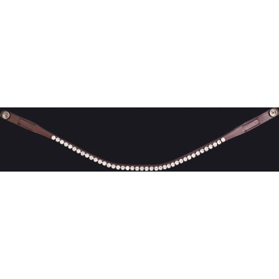 QHP Čelenka PresTeq hnědá /silverwhite – Zboží Mobilmania