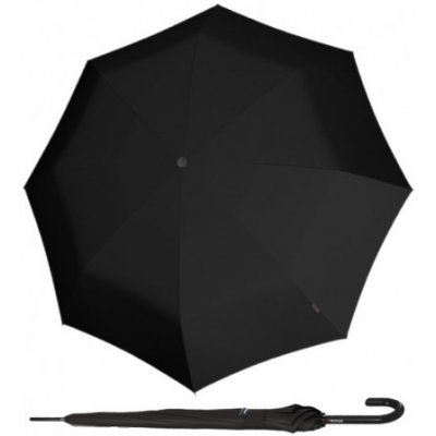 Knirps KNIRPS A.760 STICK BLACK - elegantní holový vystřelovací deštník