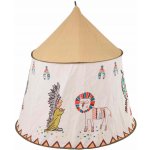 KIK Stan Teepee Wigwam s domečkem na hraní 110 cm KX7933 – Zboží Dáma