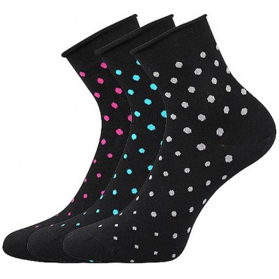 Lonka dámské ponožky FLAGRAN balení 3 páry v barevném mixu mix A – Zboží Mobilmania