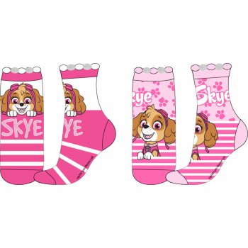 Paw Patrol 52341939 Dívčí ponožky růžový proužek