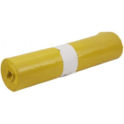 Pytlík Pytle tříděný odpad LDPE 120l zatahovací 30µm 25 ks žluté – Zboží Mobilmania