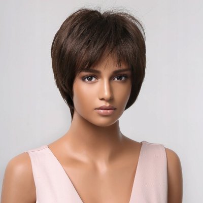 Extra krátká čokoládová paruka Bali – Zboží Mobilmania