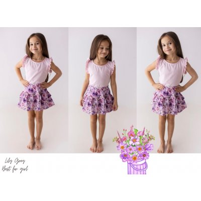 Lili Grey sukýnka s volánky Květy – Zboží Mobilmania