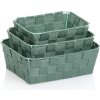 Úložný box Kela Alvaro plast zelená 3 ks KL-24518