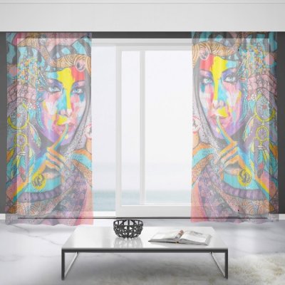 IMPAR Záclony Indiánka art (Rozměr záclony: 150x250) – Hledejceny.cz