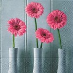 ubrousek 33x33 cm GERBERY ve váze – Sleviste.cz