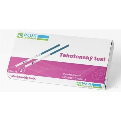 Plus Lékárna těhotenský test 2 ks – Zboží Dáma