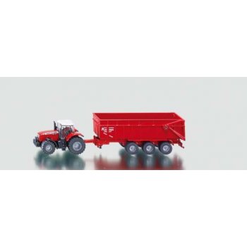 SIKU Farmer 1844 Traktor Massey Ferguson s přívěsem měřítko 1:87