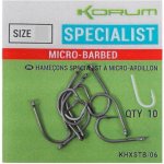 Korum Xpert Specialist Micro Barbed Hooks vel.6 10 ks – Zbozi.Blesk.cz