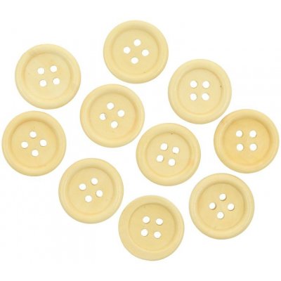 Ideal kulatý knoflík béžový 20 mm 10 kusů – Zboží Dáma