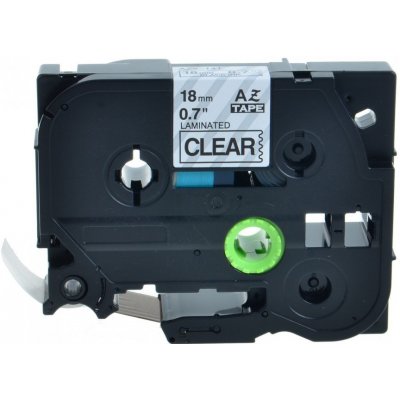 Alternativní páska pro Brother TZ-141 + TZe-141, 18 mm x 8 m, černý tisk + transparentní podklad – Zboží Živě