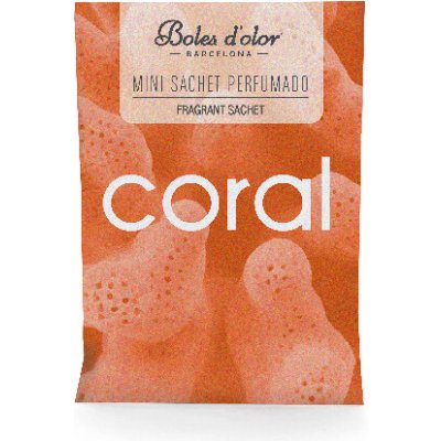 Boles d´olor vonný sáček kapesní malý 5,5 x 7,5 x 0,3 cm papírový Coral – Zboží Dáma