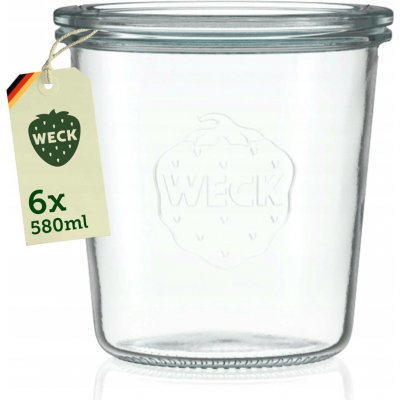 Weck zavařovací sklenice Sturz 6 x 580ml s víčkem – Sleviste.cz