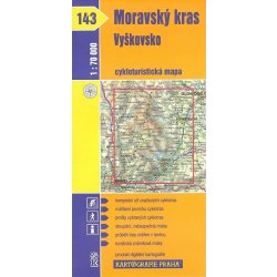 Kartografie Praha KC 143 Moravský kras Vyškovsko 1:70T