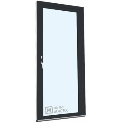 Kömmerling balkonové dveře 70 AD OS levé antracit/bílá 90 x 240 cm oboustranná klika + FAB + hliníkový práh – Hledejceny.cz