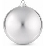 DECOLED Velká vánoční koule 20 cm, stříbrná, lesklá, UV – Hledejceny.cz