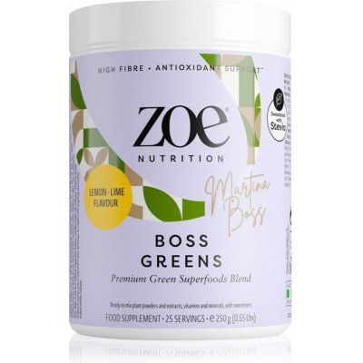 ZOE Boss Greens prášek pro vaši pohodu příchuť Lemon Lime 250 g – Hledejceny.cz