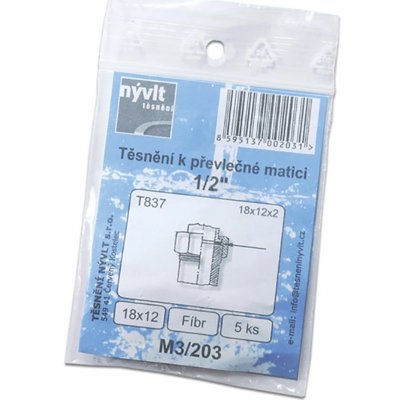 Eprodoma Těsnění 1/2 převlečná matice, 5ks – Zboží Dáma