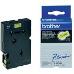 Páska do tiskárny štítků Brother, TC-691, 9mm, černý tisk/žlutý podklad, O TC691 – Zboží Živě