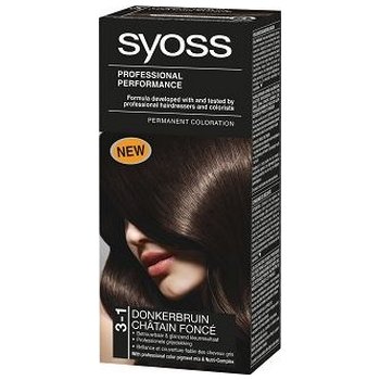 Syoss Permanent Coloration permanentní barva na vlasy 3-1 Dark Brown 50 ml