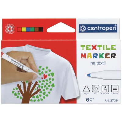 Centropen 2739 fix na textil 6 ks sada