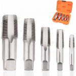 5dílná sada závitníků NPT pro trubky, obsahuje 3/4", 1/2", 3/8" a 1" – Hledejceny.cz