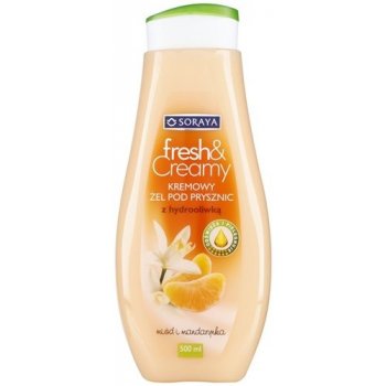 Soraya Fresh & Creamy krémový sprchový gel s vyživujícím účinkem med a mandarinka 500 ml